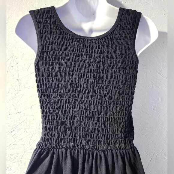 Vintage 1980s Moda Intl Black Knit Sundress - Women's Small - Picture 5 of 5